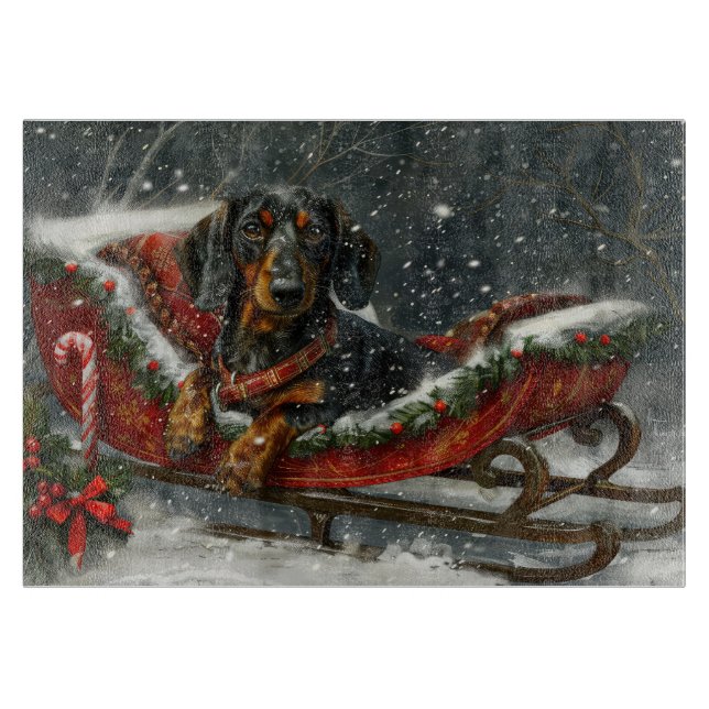 Dachshund Hund jul (Framsidan)