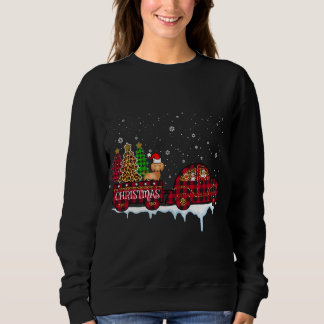 Dachshund Hund jul Red Play Lastbil Santa Julafton T Shirt