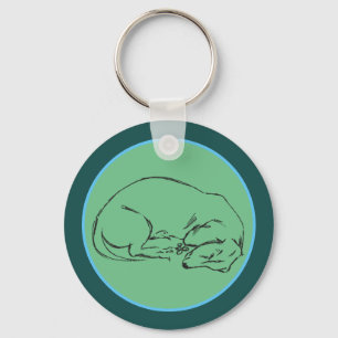 Dachshund Hund Keychain Nyckelring