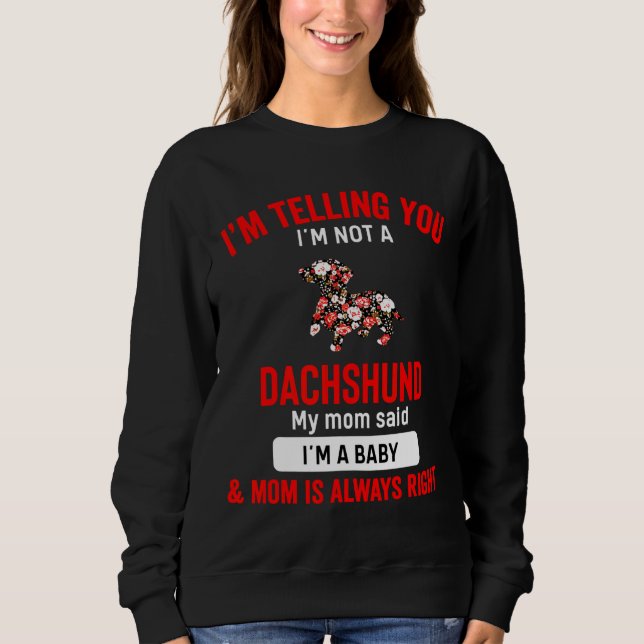 Dachshund Hund Mamma Womens T Shirt (Framsida)