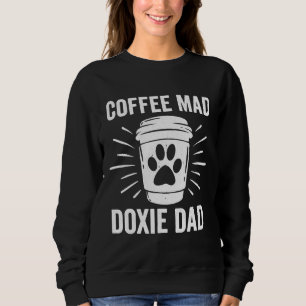Dachshund Hund Manar-kaffe Mad Doxie Pappa T Shirt