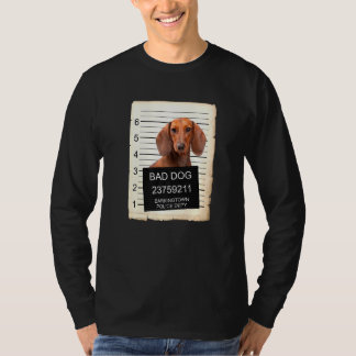 Dachshund Hund Mugg Shot Bad Hund T Shirt