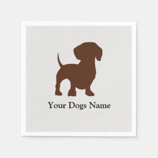 Dachshund Hund Napkin Pappersservett