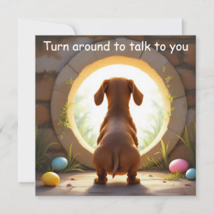 Dachshund hund - Påsk Julkort