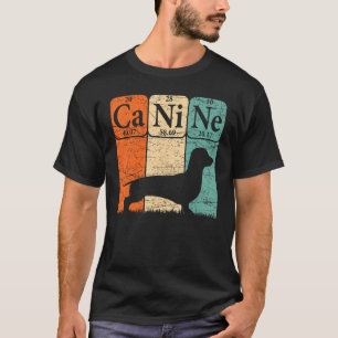Dachshund Hund Periodic Bord Inslag Hund Hund T Shirt