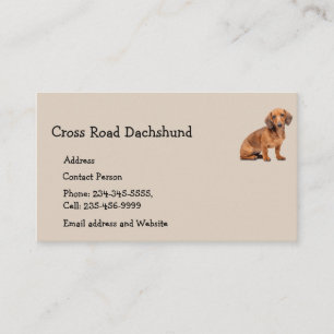 Dachshund Hund Pet Animal Affärskort Magnet Visitkort