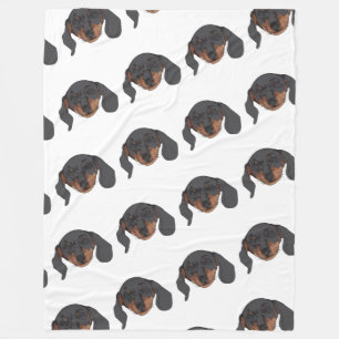 Dachshund hund Porträtt Fleecefilt