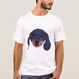 Dachshund hund Porträtt T Shirt
