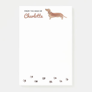 Dachshund Hund Post-It Notes Block