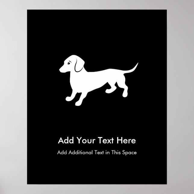 Dachshund Hund Poster (Framsidan)