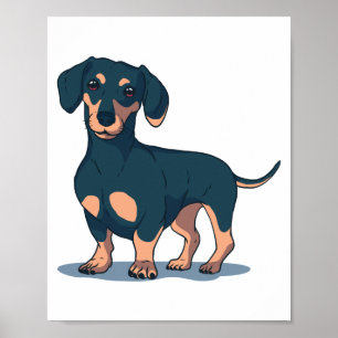 DACHSHUND HUND POSTER