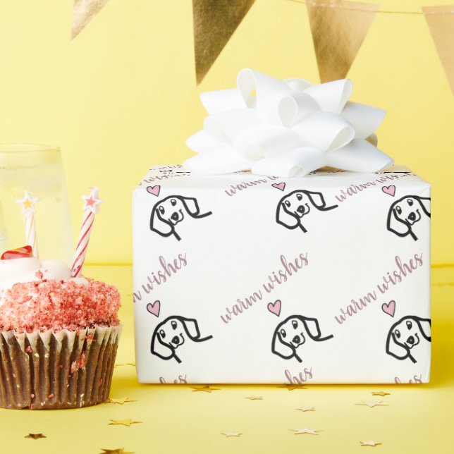 Dachshund Hund Presentpapper (Födelsedagsfest)