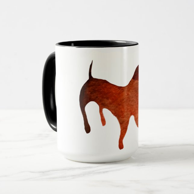 Dachshund Hund Ringer Combo Mugg (Framsida vänster)
