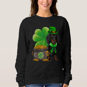 Dachshund Hund Shamrock Irish Saint Patrick Day T Shirt