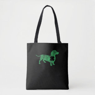 Dachshund Hund Shamrock St. Patrick's Day Saint Pa Tygkasse