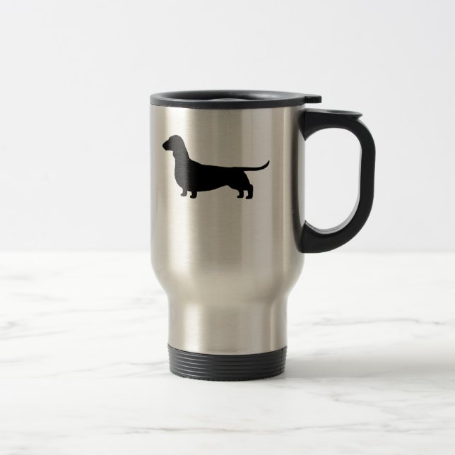Dachshund Hund Silhuett Resemugg (Höger)
