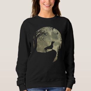 Dachshund Hund Skräckinjagande Och Måne Valp  Hall T Shirt