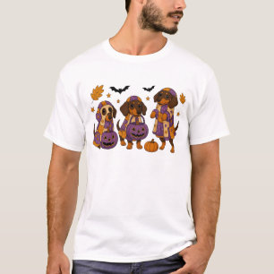 Dachshund Hund Spöke Halloween T Shirt