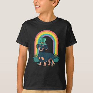 Dachshund Hund St patricks day Irish Hat Wiener T Shirt