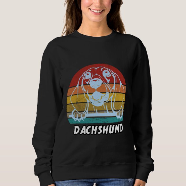 Dachshund Hund T Shirt (Framsida)