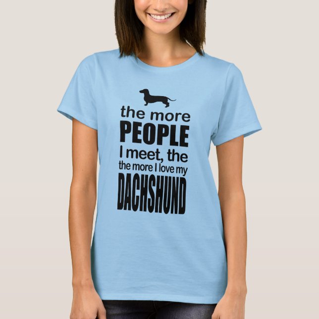 DACHSHUND-HUND T SHIRT (Framsida)