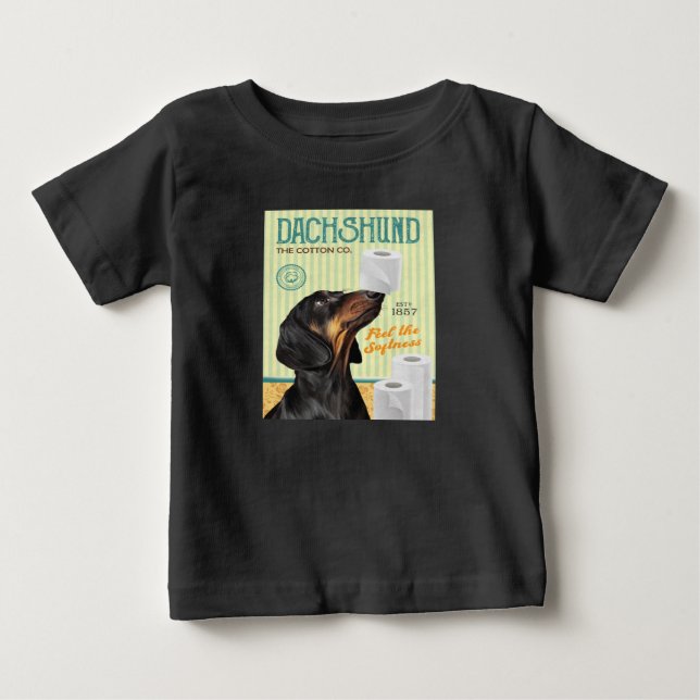 Dachshund Hund T Shirt (Framsida)