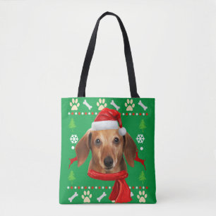 Dachshund Hund Ugly jul Tygkasse
