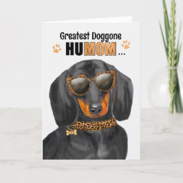 Dachshund Hund Underbarare HuMOM Mors dag Helgkort