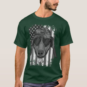 Dachshund Hund Veteran 4 juli T Shirt