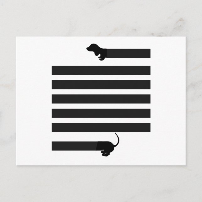 Dachshund-hund Vykort (Framsida)