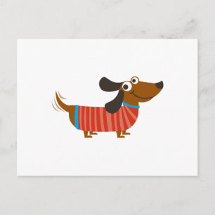 DACHSHUND HUND VYKORT