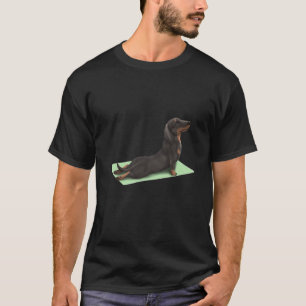 Dachshund Hund Yoga Pose Meditation Zen Workout Ex T Shirt