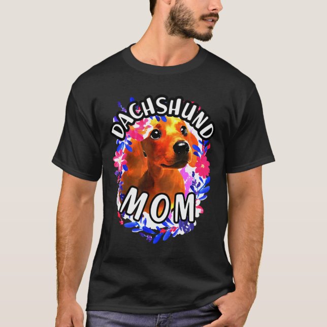 Dachshund Hundägare T Shirt (Framsida)
