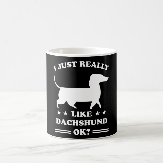 Dachshund Hundar Funny Cute Hund Holder Puppy Gift Kaffemugg (Center)