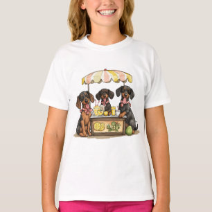 Dachshund Hundar Lemonade stativ T Shirt
