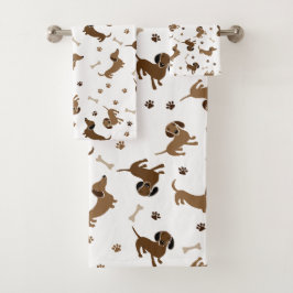 Dachshund Hundar och Bones Cute Tassar