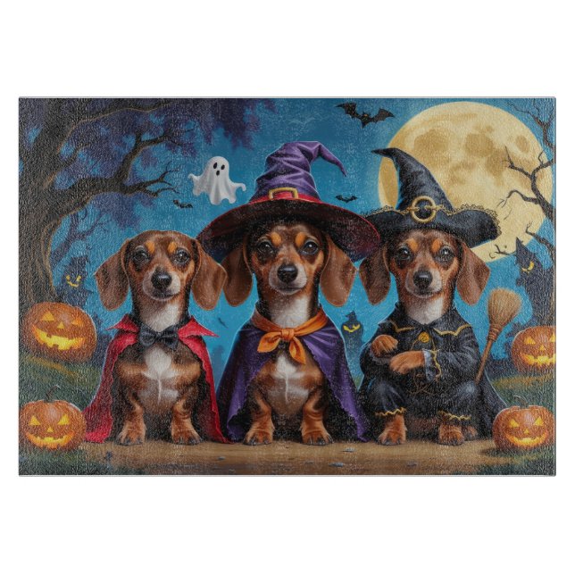 Dachshund Hundar Pumpkin Halloween Funny (Framsidan)