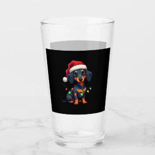 Dachshund Hundar Träd Jul Tröja Xmas Gåvor F Glaskopp
