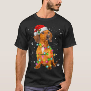 Dachshund Hundar Träd julgåvor från Julafton, s T Shirt