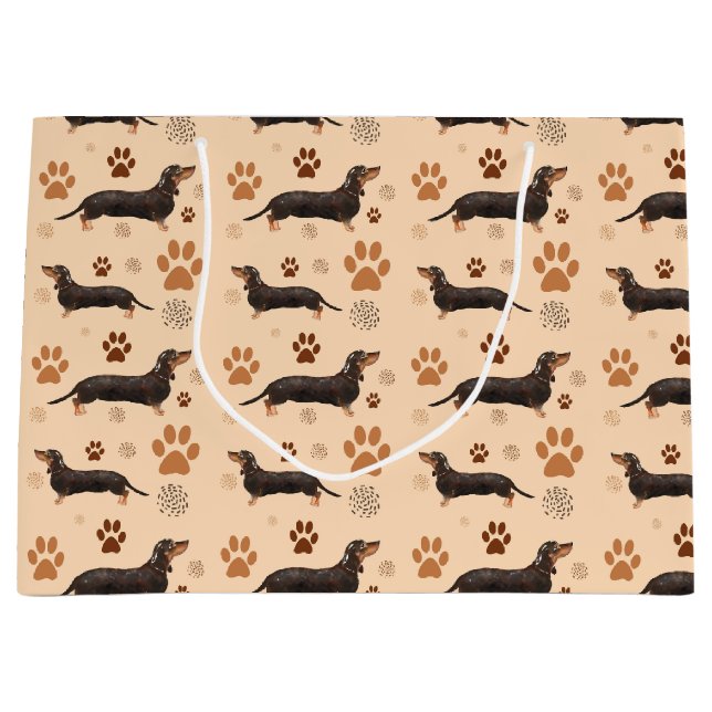 Dachshund hundfötter presentbag (Framsidan)