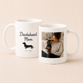 Dachshund hundmamma | Anpassad foto Wiener Dog Kaffemugg