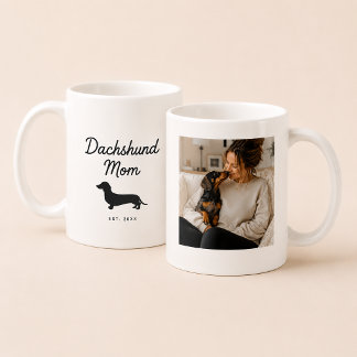 Dachshund hundmamma | Anpassad foto Wiener Dog Kaffemugg