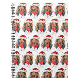 Dachshund Hundras Jul Anteckningsbok