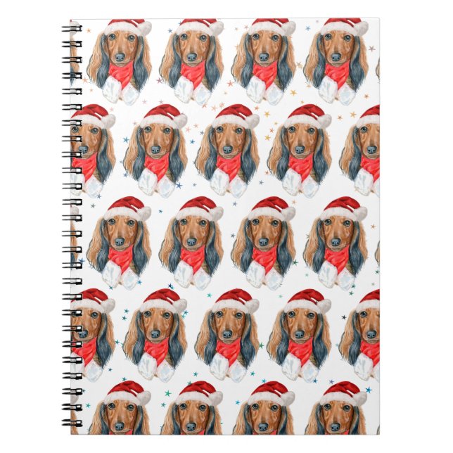 Dachshund Hundras Jul Anteckningsbok (Framsidan)