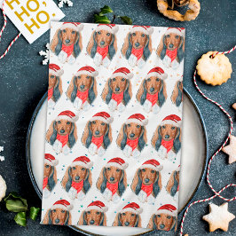 Dachshund Hundras Jul Kökshandduk