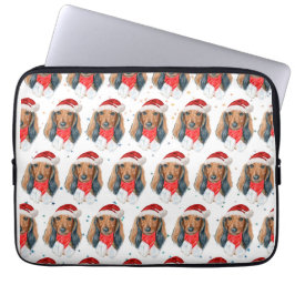 Dachshund Hundras Jul Laptop Fodral