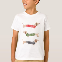 Dachshund husdjur ful svart jultröja rolig t shirt