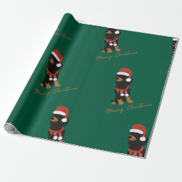 Dachshund husdjur jul Inpackningspapper Presentpapper