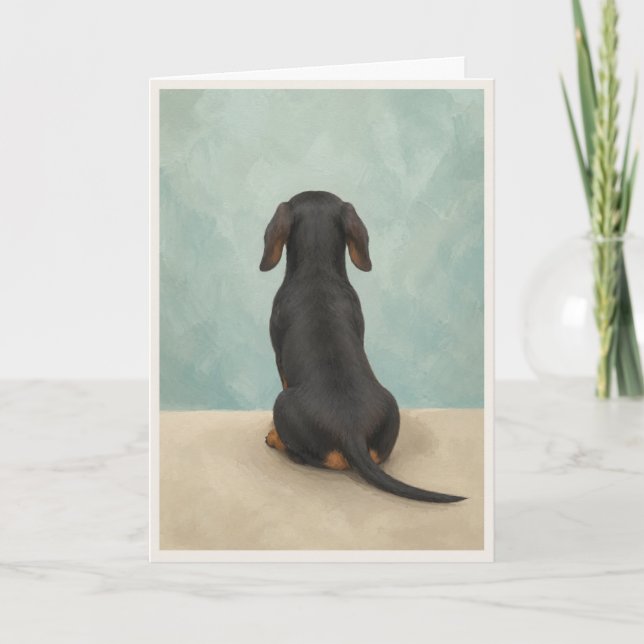 Dachshund Husdjur Sympati Korth Kort (Framsida)