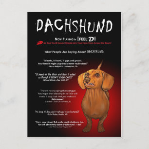 Dachshund i 3D Vykort